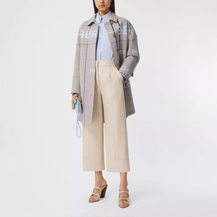 Штаны трикотажные Burberry, женские, спортивные штаны, бежевый — фото 2