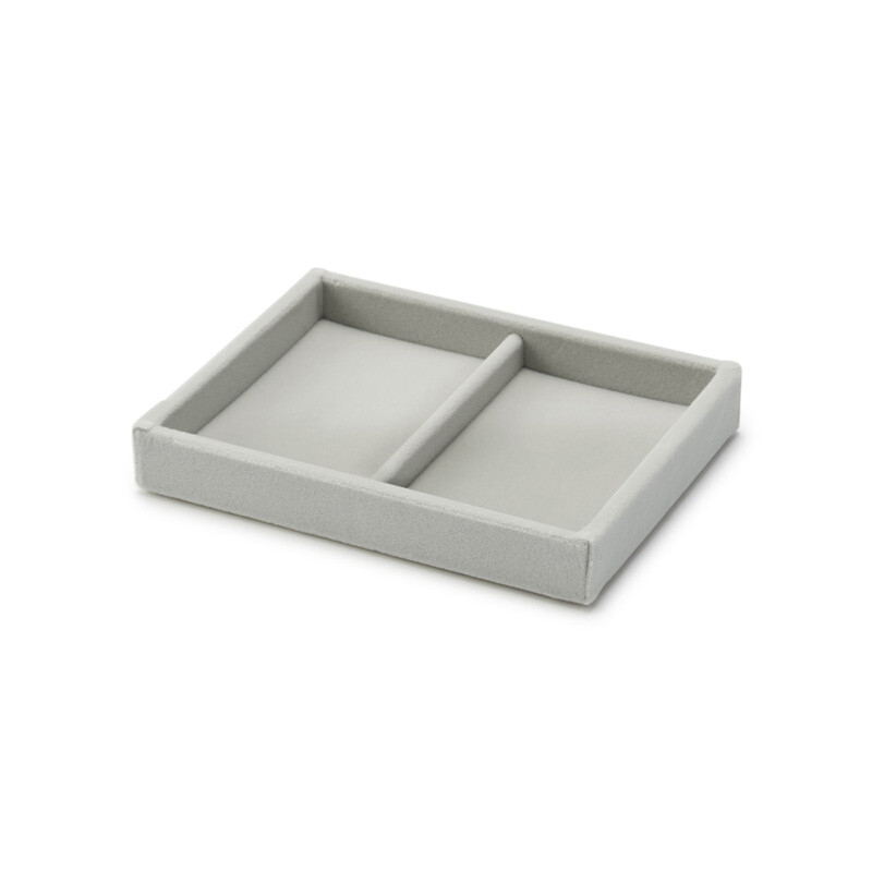 Шкатулка бархатная Muji для ювелирных изделий, серый — фото 2