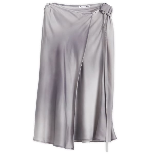 

Юбка миди из мягкого струящегося атласа Ivana Acne Studios, мультиколор