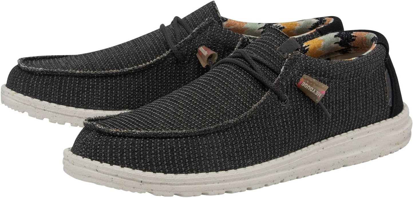 Мужские лоферы на шнуровке HEYDUDE Wally Eco Sox, темно-серый — фото 4