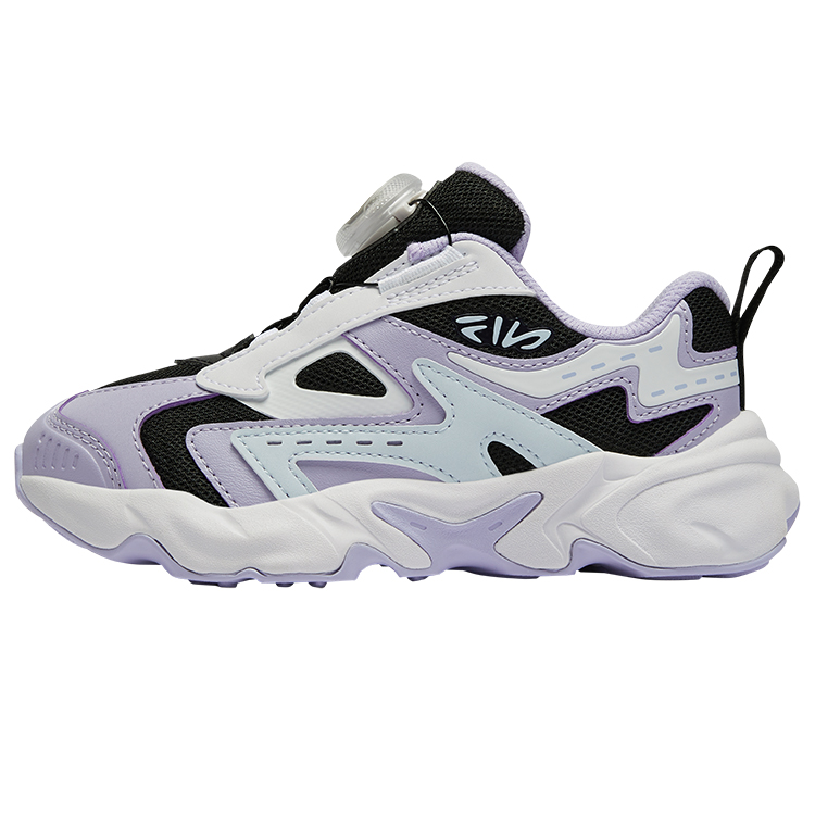 

FILA KIDS Низкие детские беговые кроссовки с противоскользящей амортизацией и износостойкой подошвой Black/Stone Purple Kids'