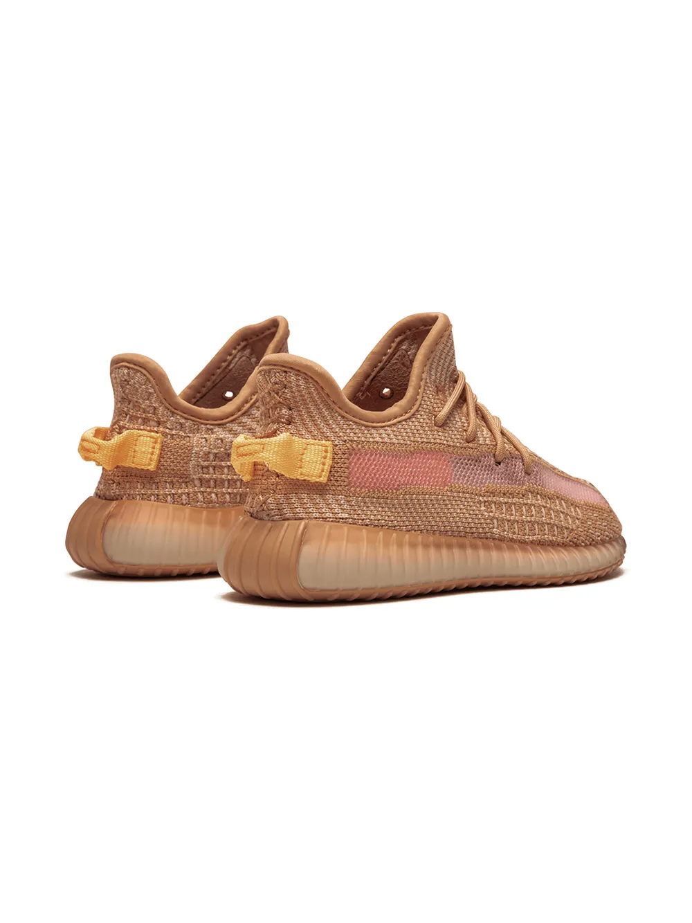 Кроссовки Yeezy Boost 350 v2 Adidas Yeezy Kids, оранжевый — фото 3