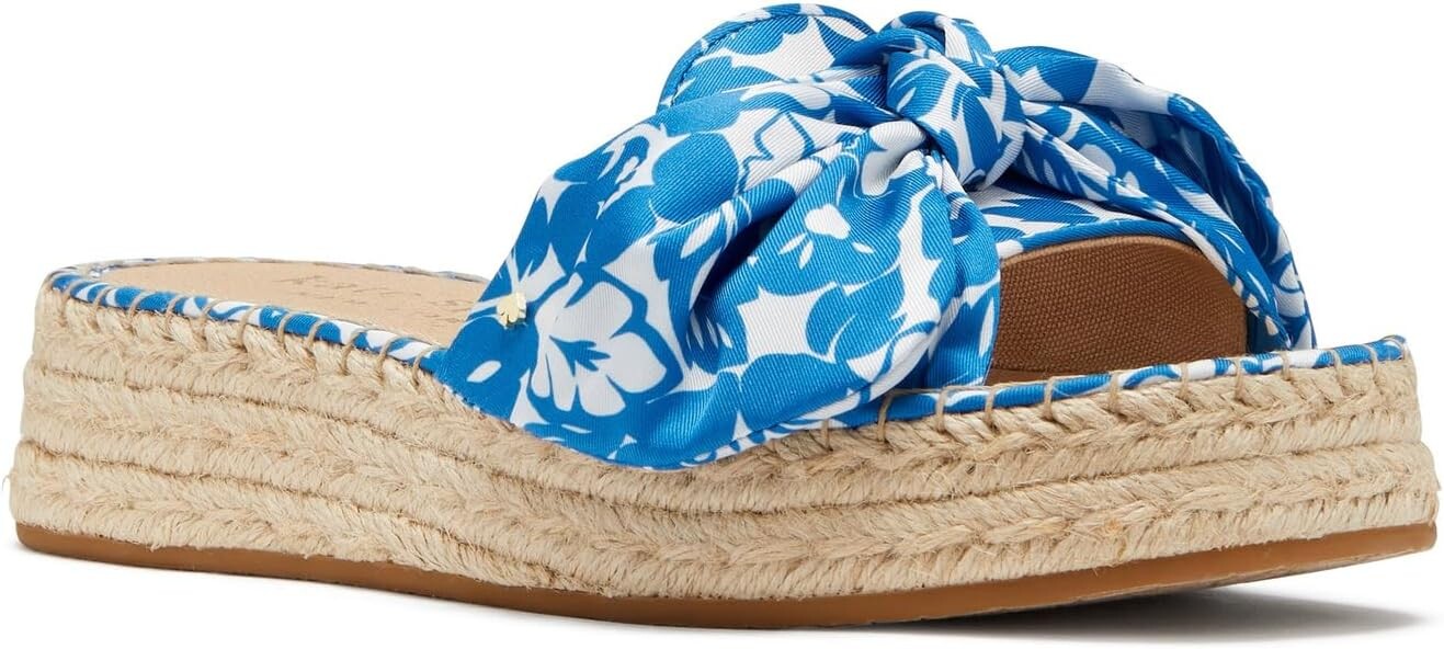 

Сандалии Kate Spade New York Lucie Tropical Foliage Espadrille, цвет Riverside Blue