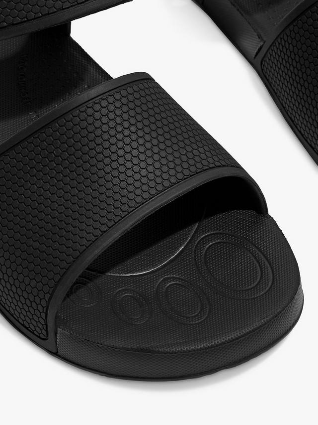 Детские сандалии Iqushion с задним ремешком FitFlop, Black — фото 2