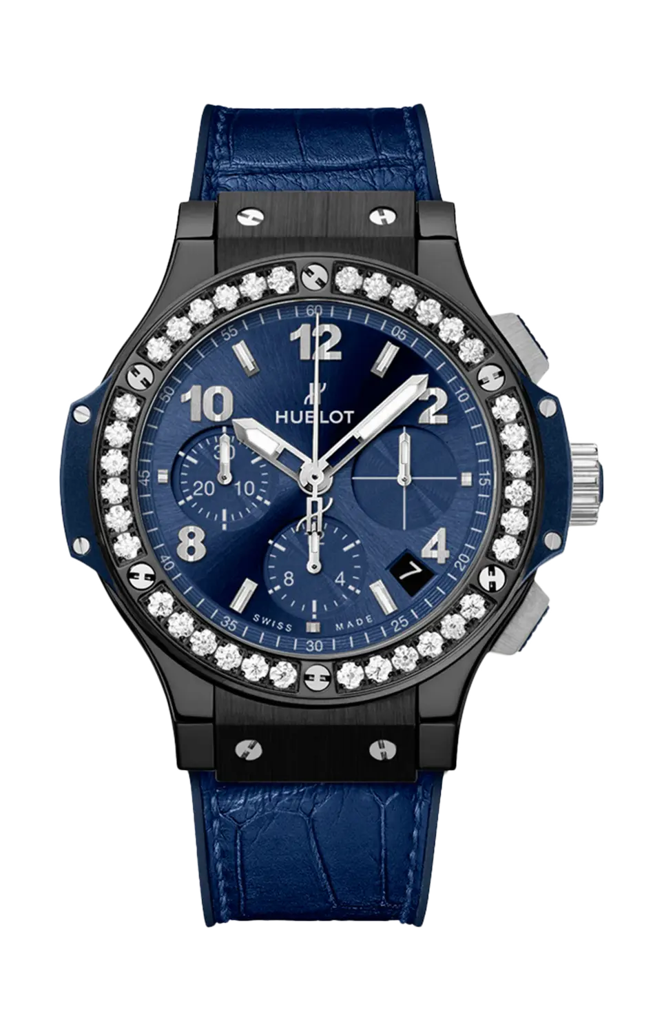 

Часы big bang ceramic blue diamonds Hublot
