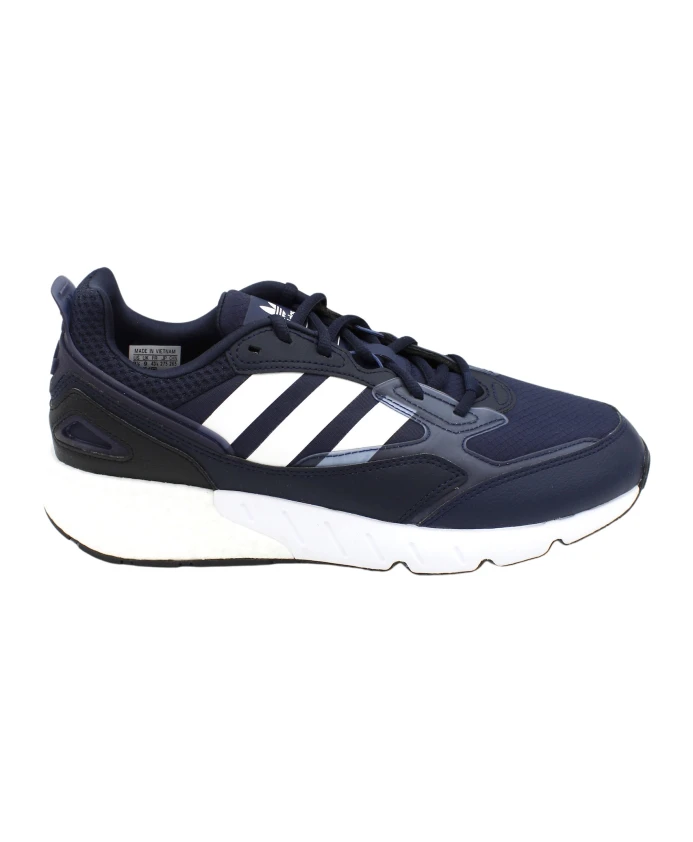 

Технические кроссовки Boost 2.0 из ткани и кожи Adidas, синий
