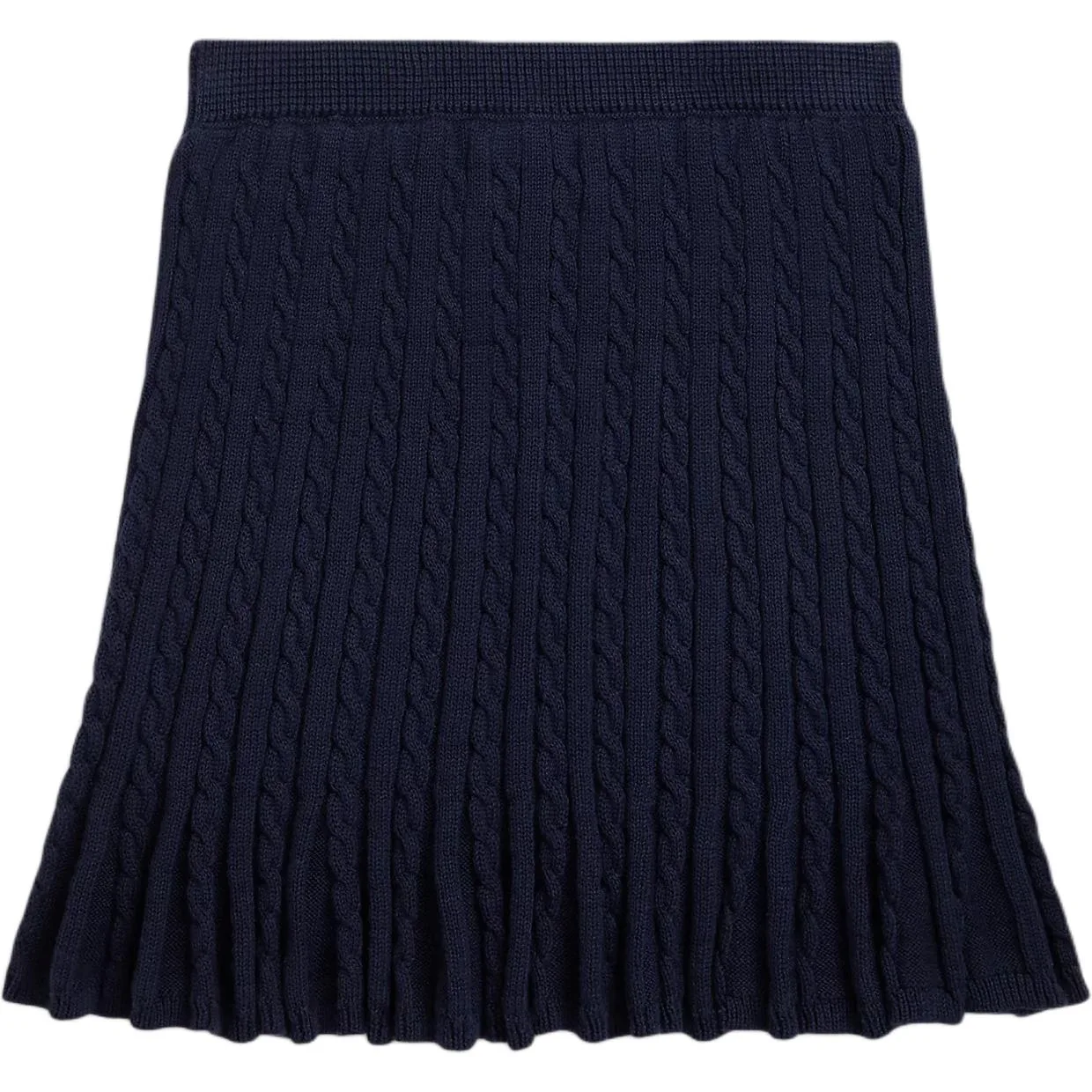 Однотонная умеренная юбка Kids' Polo Ralph Lauren, marine синий — фото 3