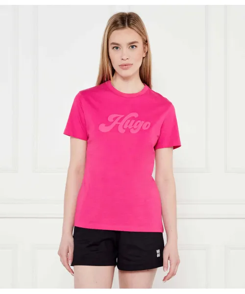 

Футболка damacia_4 Regular fit Hugo, розовый