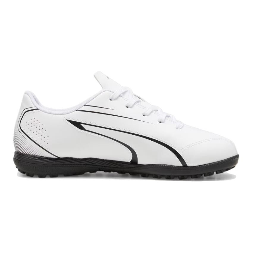 Детские футбольные бутсы Kids Low-top Белые/черные Puma, белый/черный — фото 2