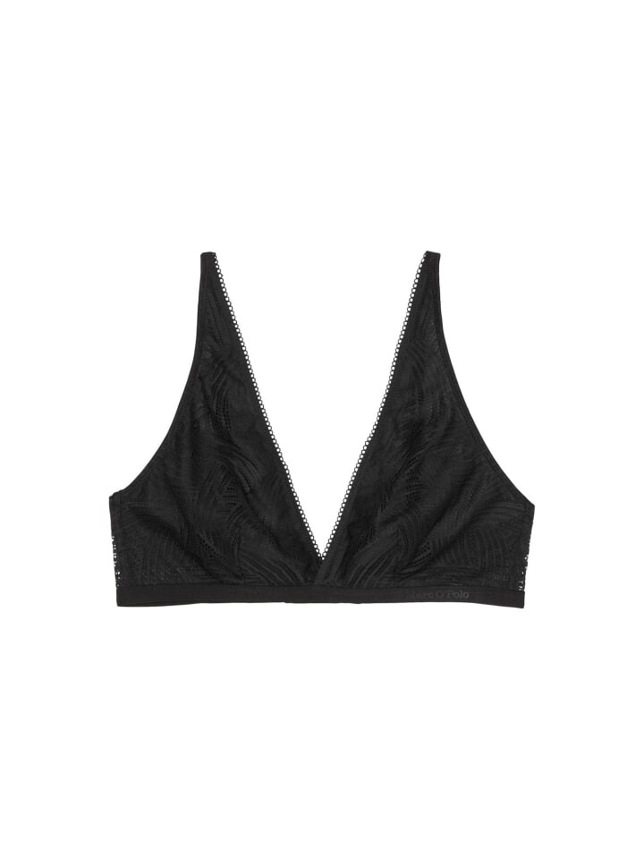 

Бюстгальтер без косточек Marc O'Polo Bralette Timeless Lace, черный