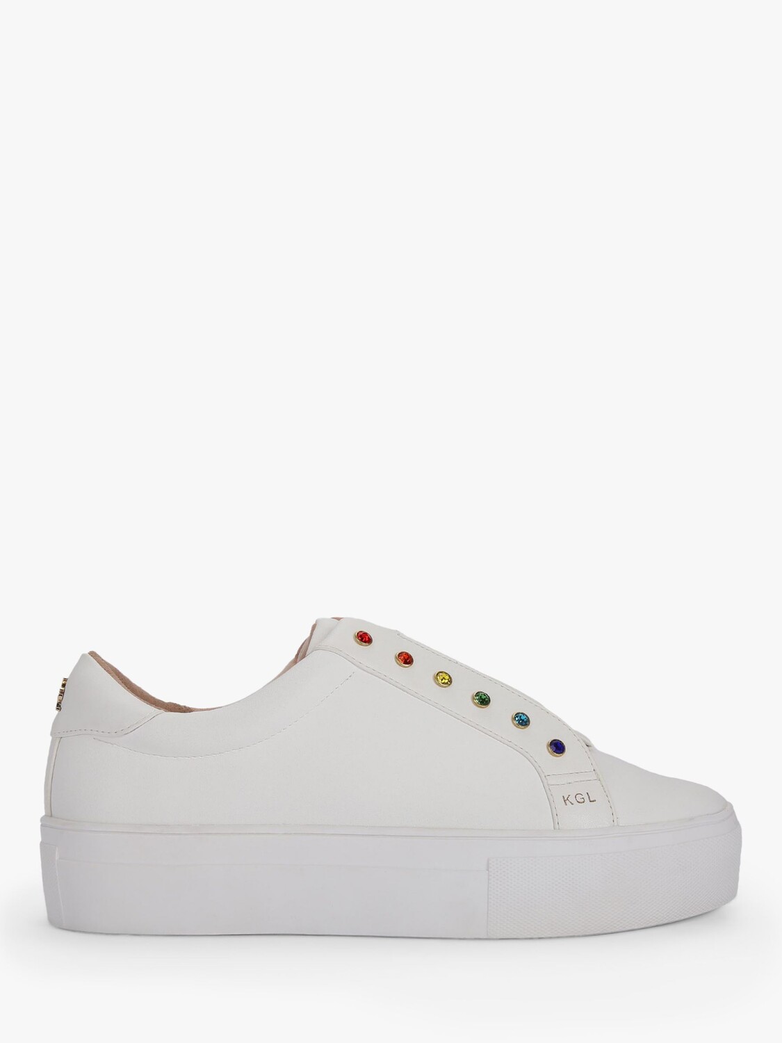 

Кожаные кроссовки KG Kurt Geiger Lliviah, белый/мульти