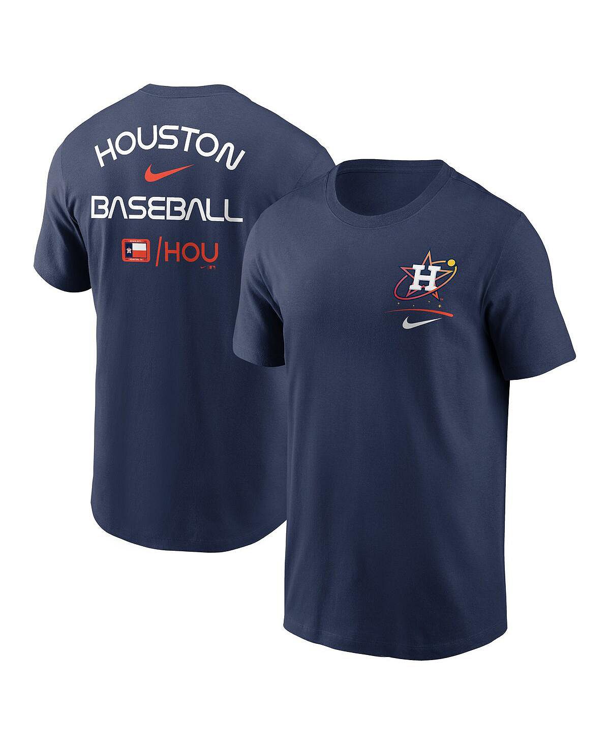 

Мужская темно-синяя футболка Houston Astros City Connect 2-Hit Nike, Синий, Мужская темно-синяя футболка Houston Astros City Connect 2-Hit Nike