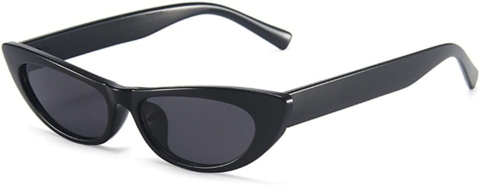 

Солнцезащитные очки «кошачий глаз» 2026 года, маленькие, для женщин, винтажная оправа с леопардовым принтом, панк-очки, защита от УФ-излучения UV400, черные, один размер MTZJH, One Color