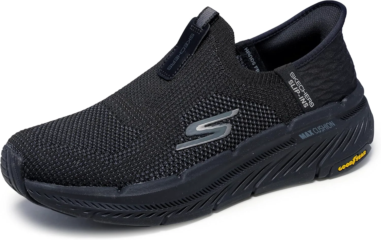 Мужские слипоны Skechers Max Cushioning Premier 2.0, черный — фото 3