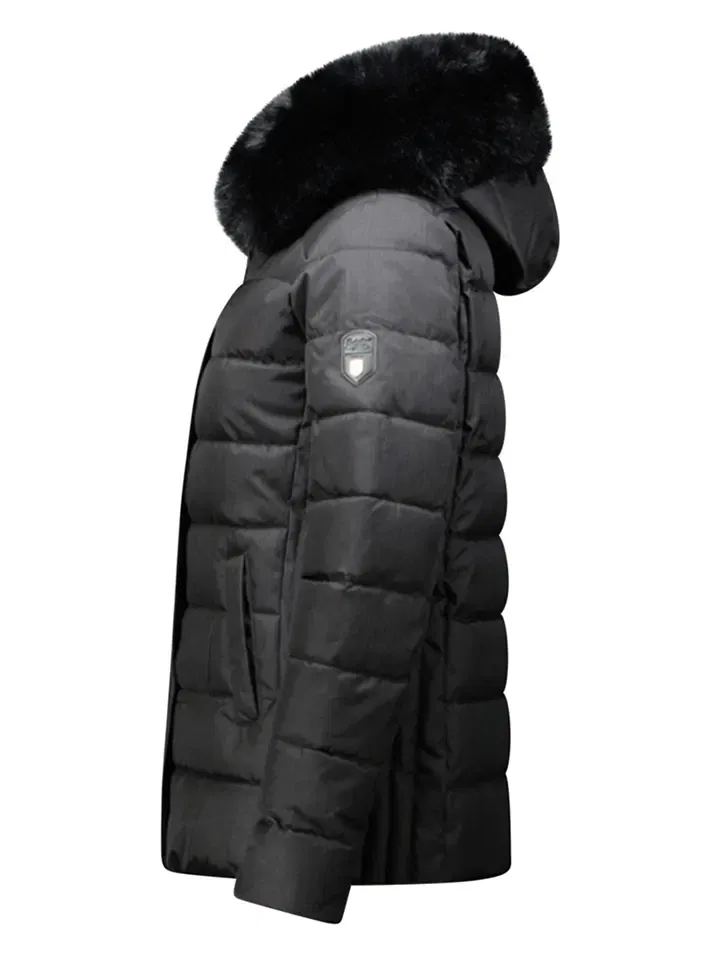 Стеганая куртка с капюшоном Geographical Norway, черный — фото 4