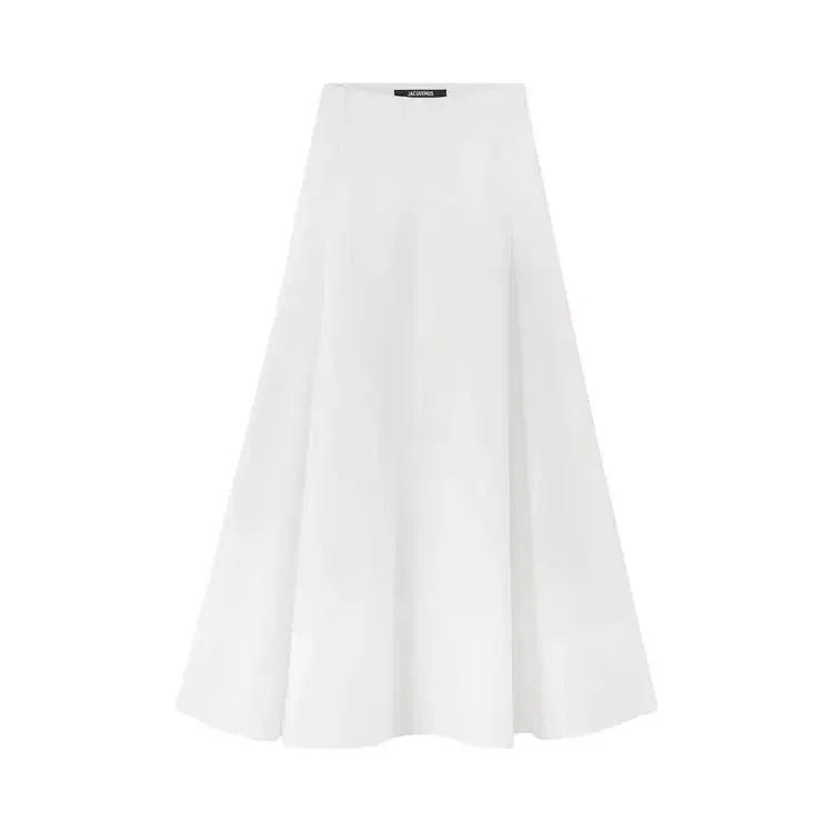 Юбка расклешенная длинная Jacquemus La Jupe Triangle, белый