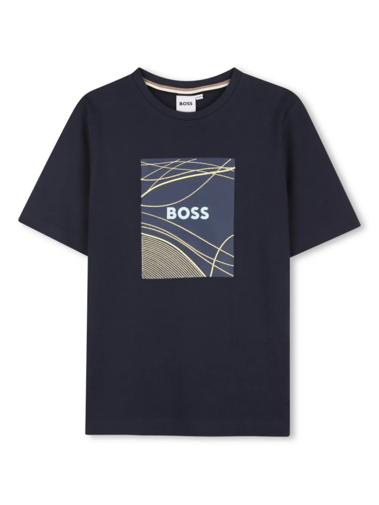 

Футболка с графическим принтом BOSS Kidswear, синий