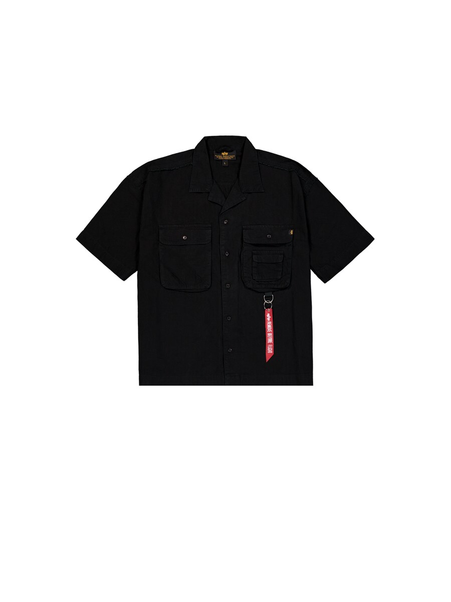 

Рубашка на пуговицах Comfort fit ALPHA INDUSTRIES Aloha, черный