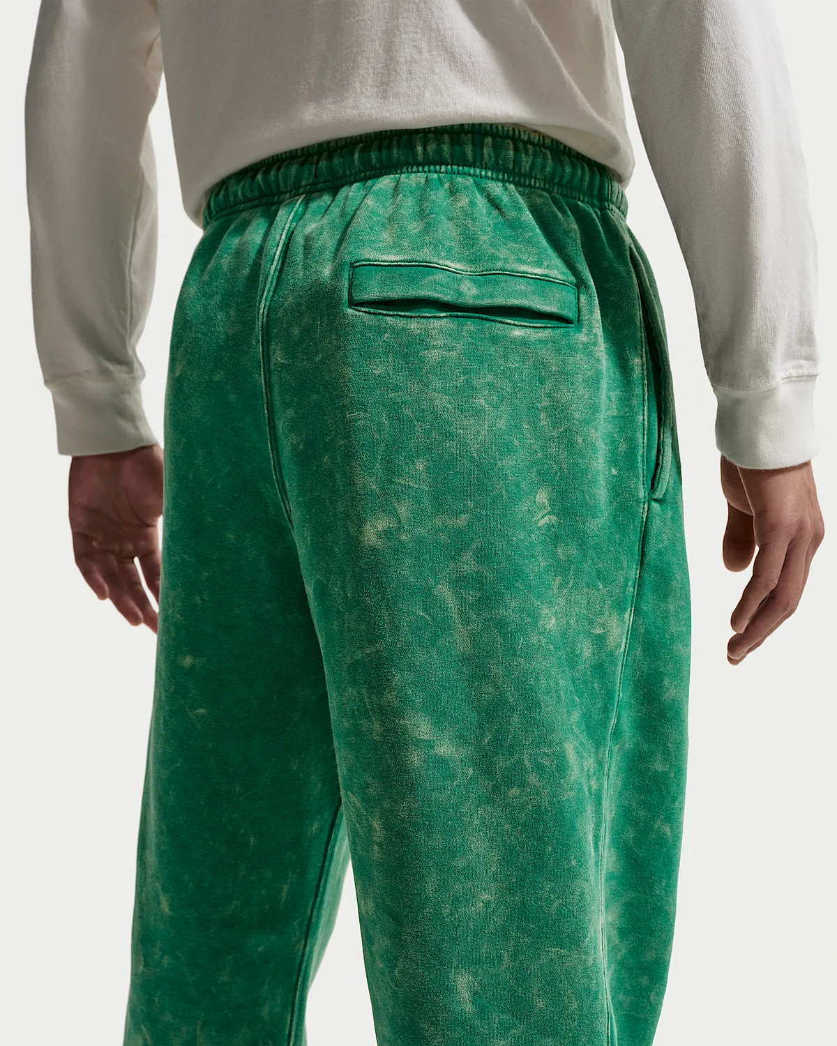 Мужские флисовые штаны Nike Sportswear Club с манжетами, Malachite/Malachite — фото 3