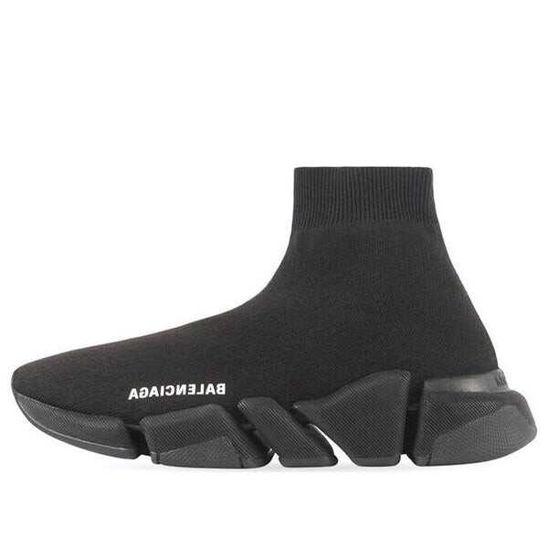 Кроссовки speed 2.0 sneaker 'black recycled knit' Balenciaga, черный