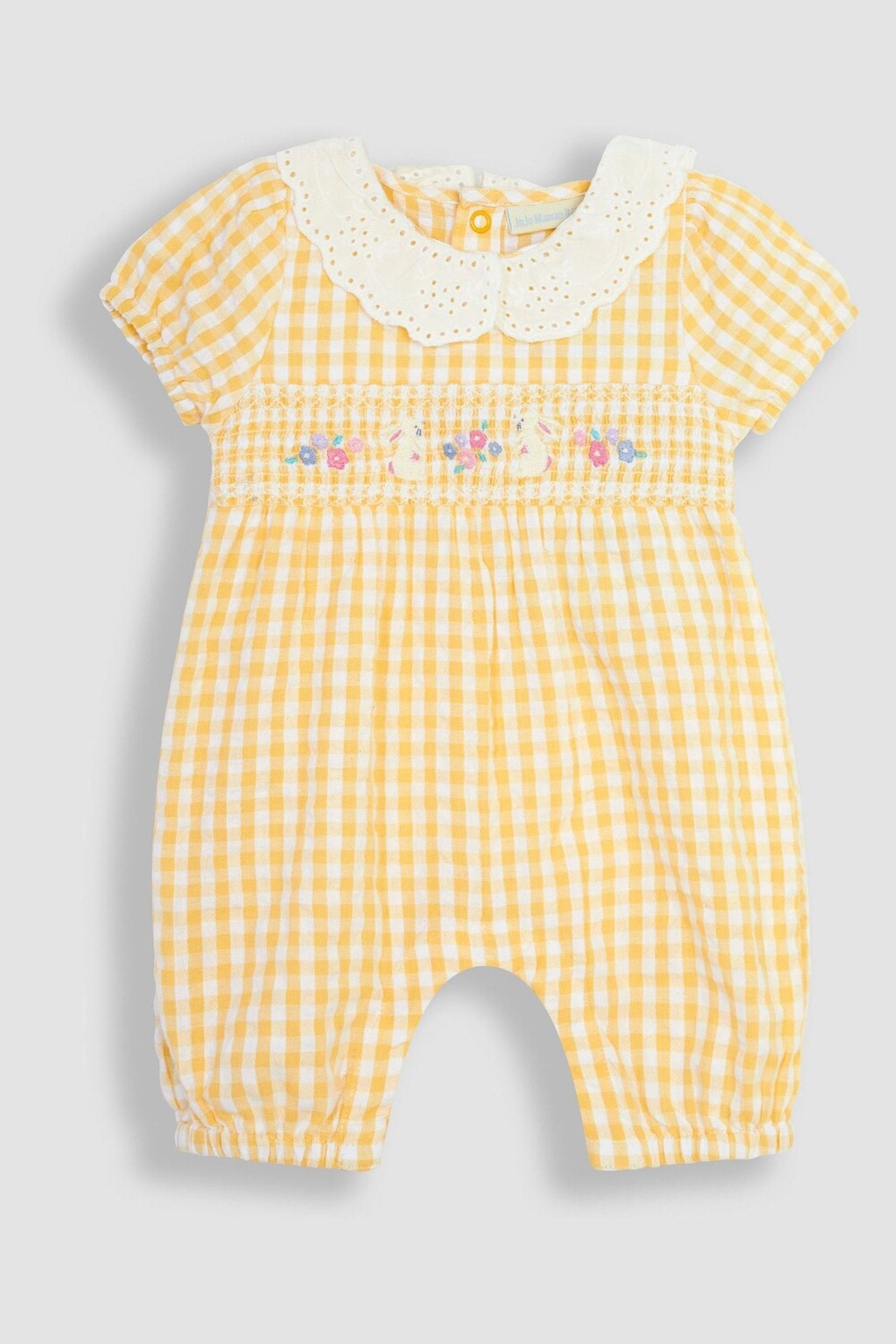 

Рамперы с вышивкой зайчика Jojo Maman Bébé, желтый