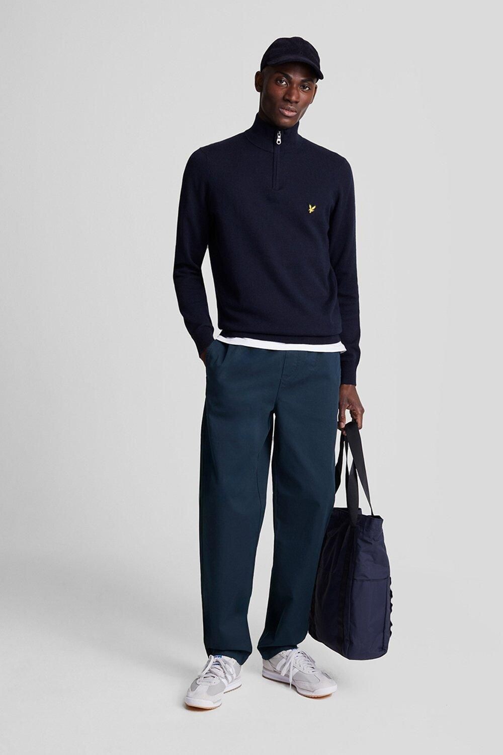 

Брюки вельветовые Lyle & Scott Bedford, темно-синий