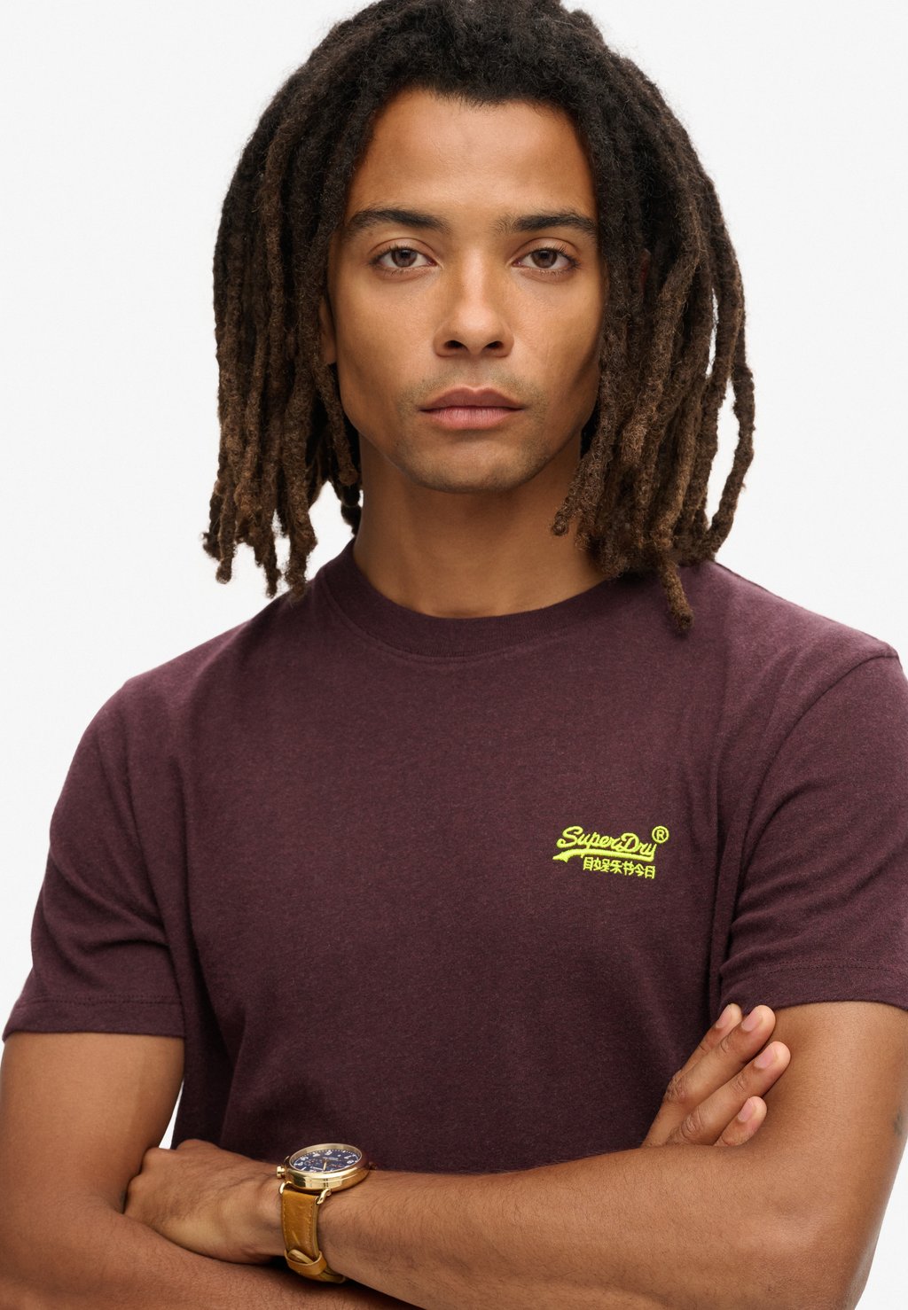 Базовая футболка VINTAGE LOGO EMB Superdry, фиолетовый — фото 3