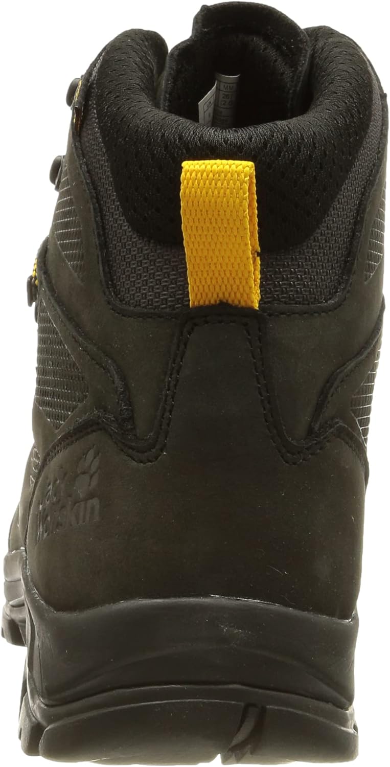 Мужские походные ботинки Jack Wolfskin Rebellion Texapore Mid, Phantom/Burly Yell — фото 3