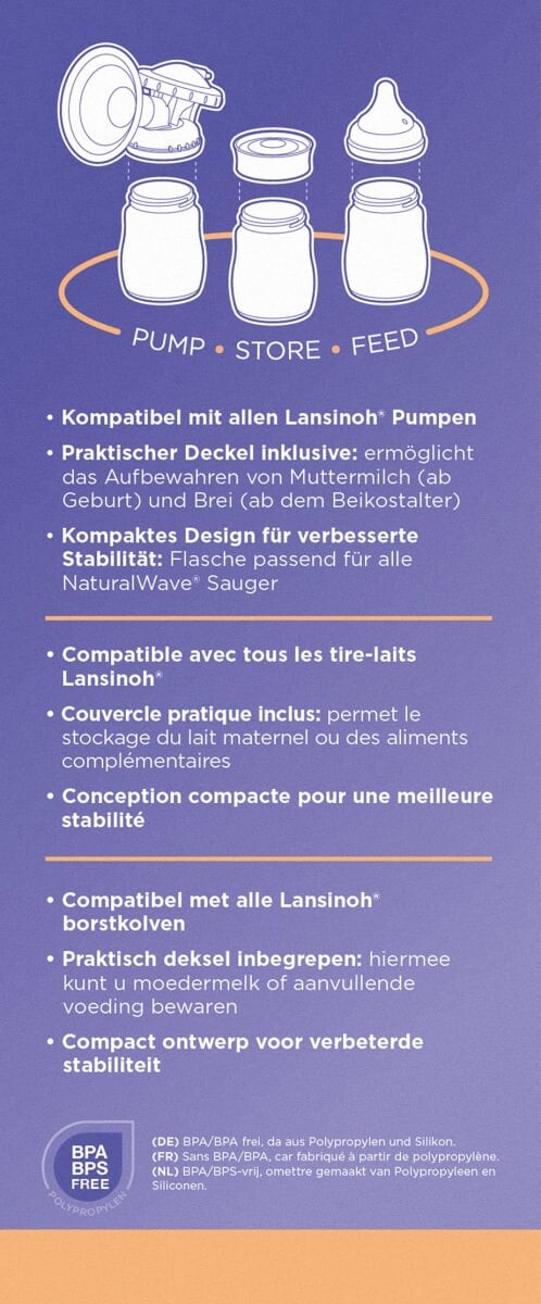 Детская бутылочка NaturalWave с рождения 160мл 1 шт. Lansinoh — фото 4