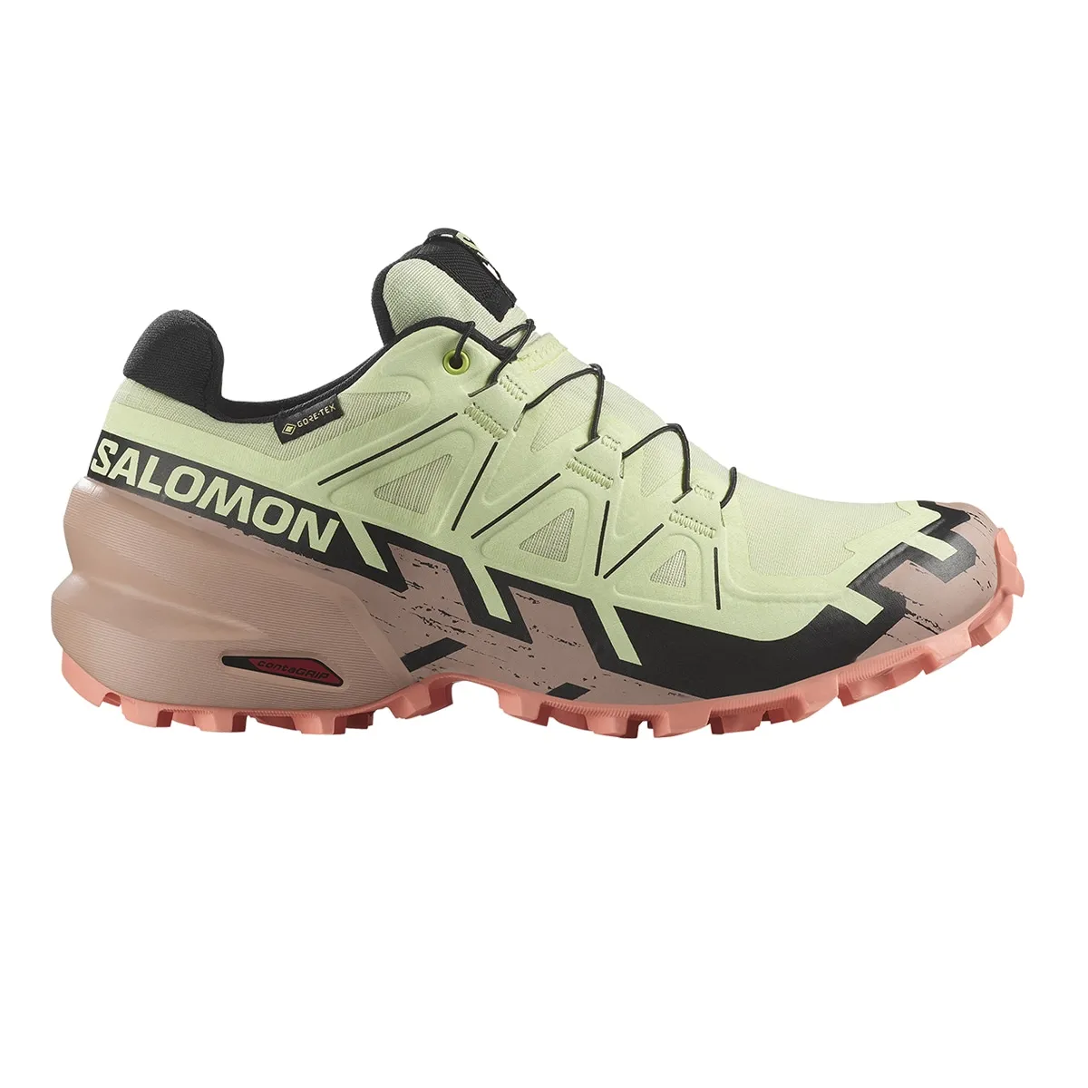Женские трейловые кроссовки SPEEDCROSS 6 GTX W SALOMON Salomon, зеленый