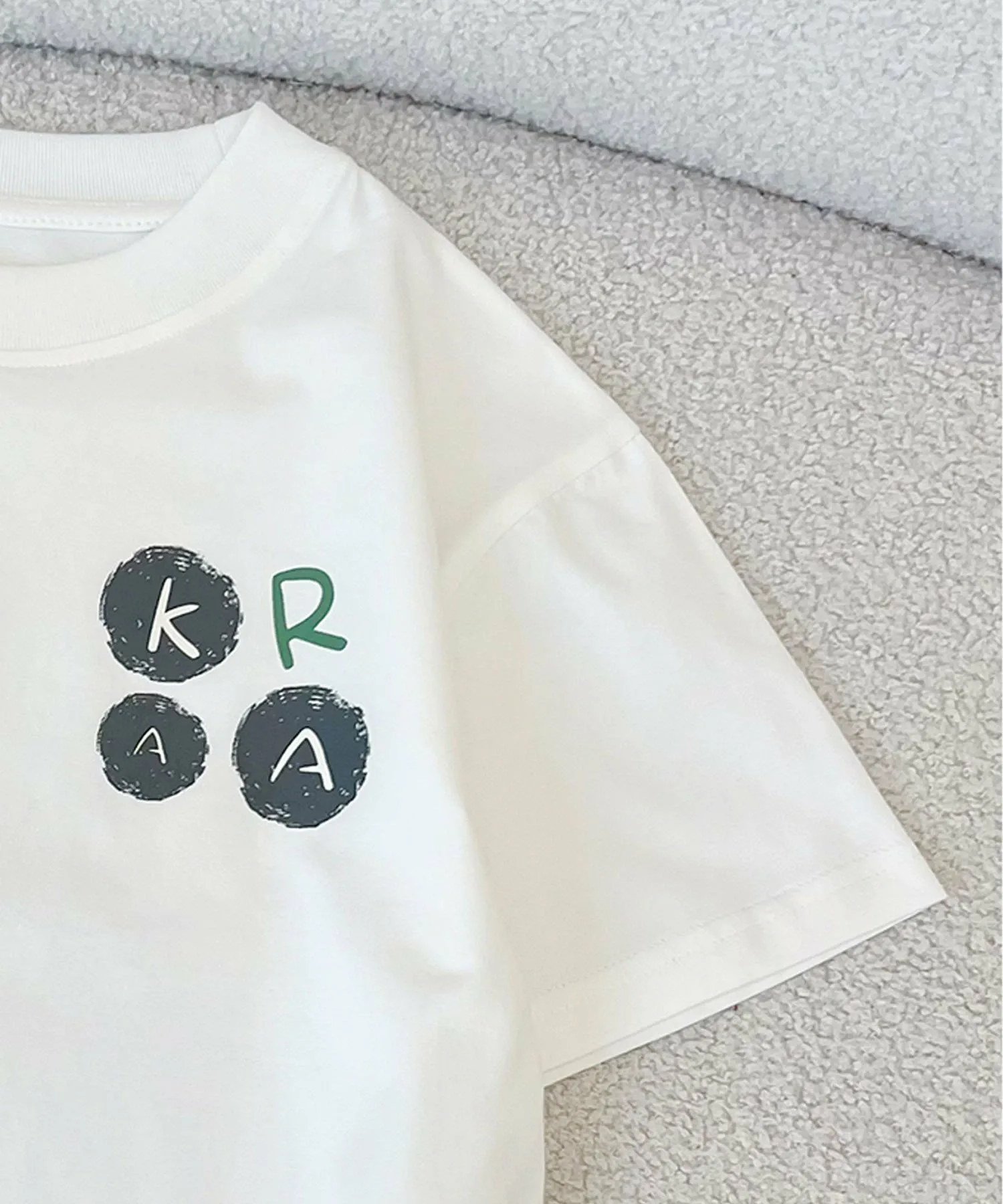Футболка с принтом Aimoha Kids, white — фото 3