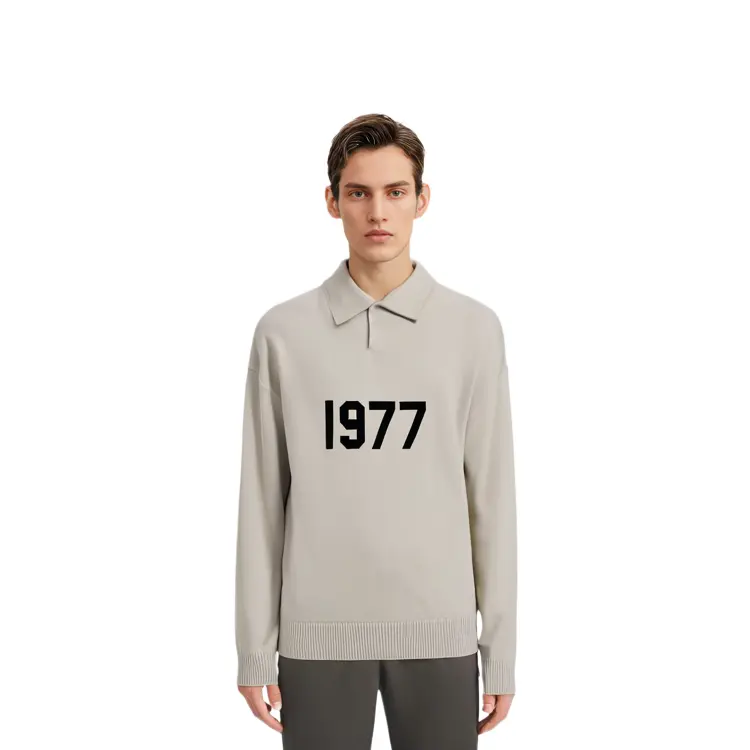 SS22 Рубашка поло мужская пшеничная Fear Of God Essentials, цвет Wheat — фото 3