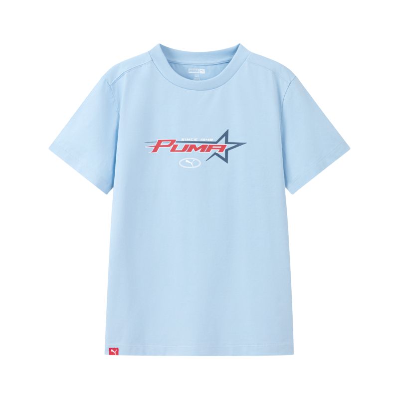 

PUMA Футболка Sportstyle Series SS25 Ice Blue 80901 детская, Синий, PUMA Футболка Sportstyle Series SS25 Ice Blue 80901 детская