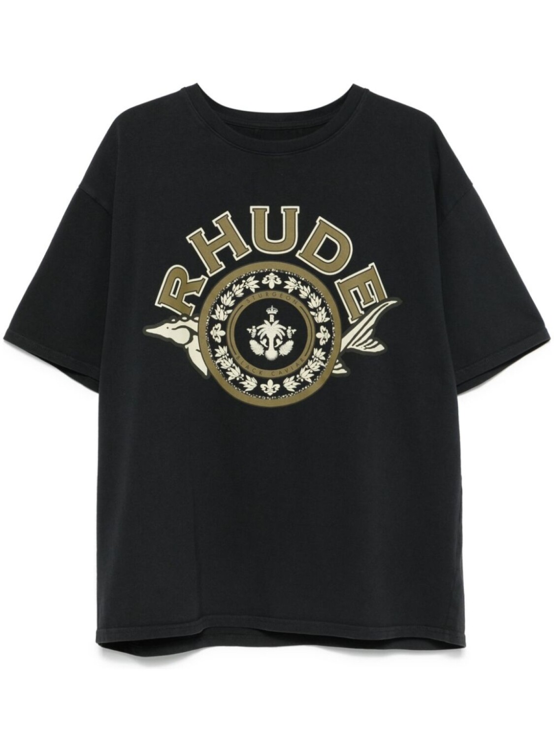 

RHUDE футболка с принтом, черный