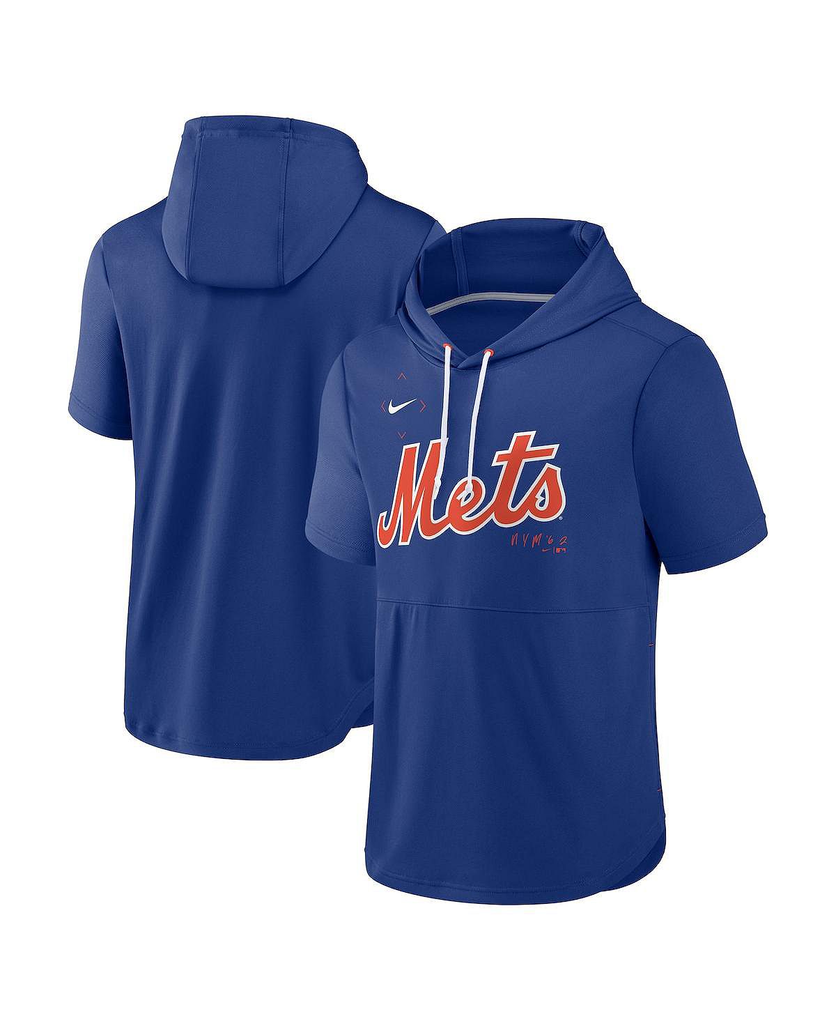 

Мужской пуловер с капюшоном Royal New York Mets Springer Team с короткими рукавами Nike