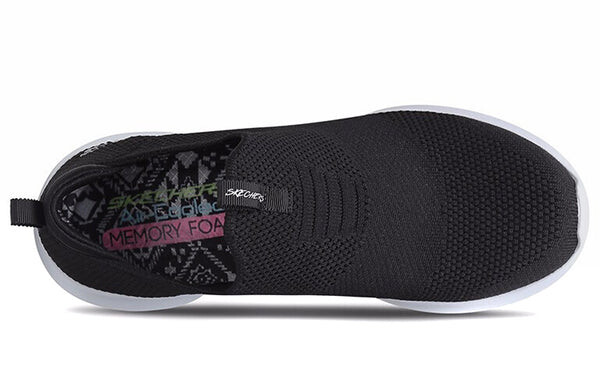 Кроссовки ultra flex slip-ons black Skechers, черный — фото 4
