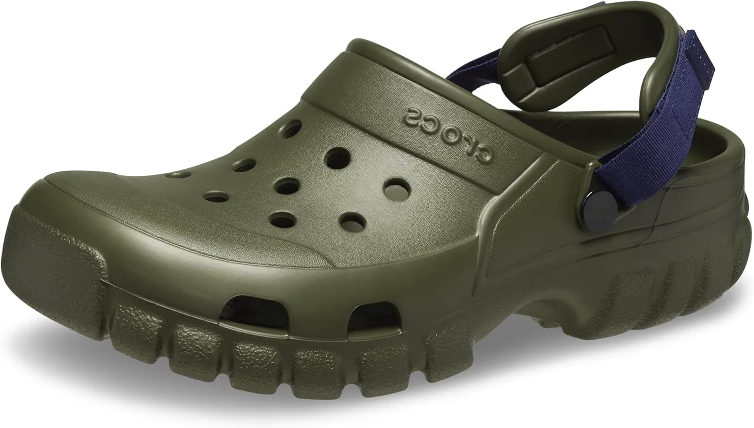 Унисекс сабо Crocs Offroad Sport для взрослых, зеленый/темно-синий — фото 4