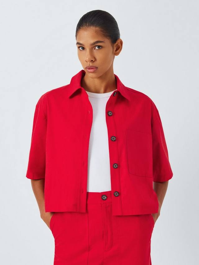

Рубашка кэри в клетку Barbour, красный