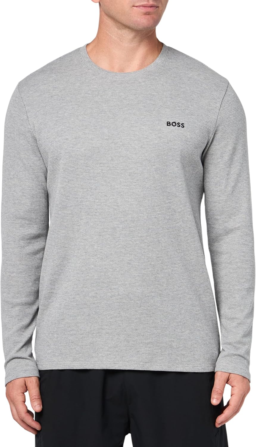 

BOSS Женская футболка с длинным рукавом Waffle, High Rise