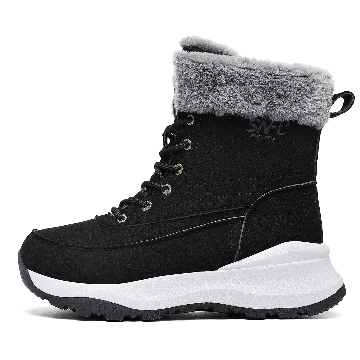 

SNOW FLYING Унисекс короткие зимние ботинки классические черные, цвет Classic Black