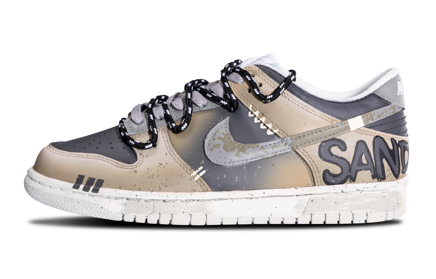 

Кроссовки Nike Dunk Skateboarding Shoes Women's Low-top Black/Brown, цвет Coffee