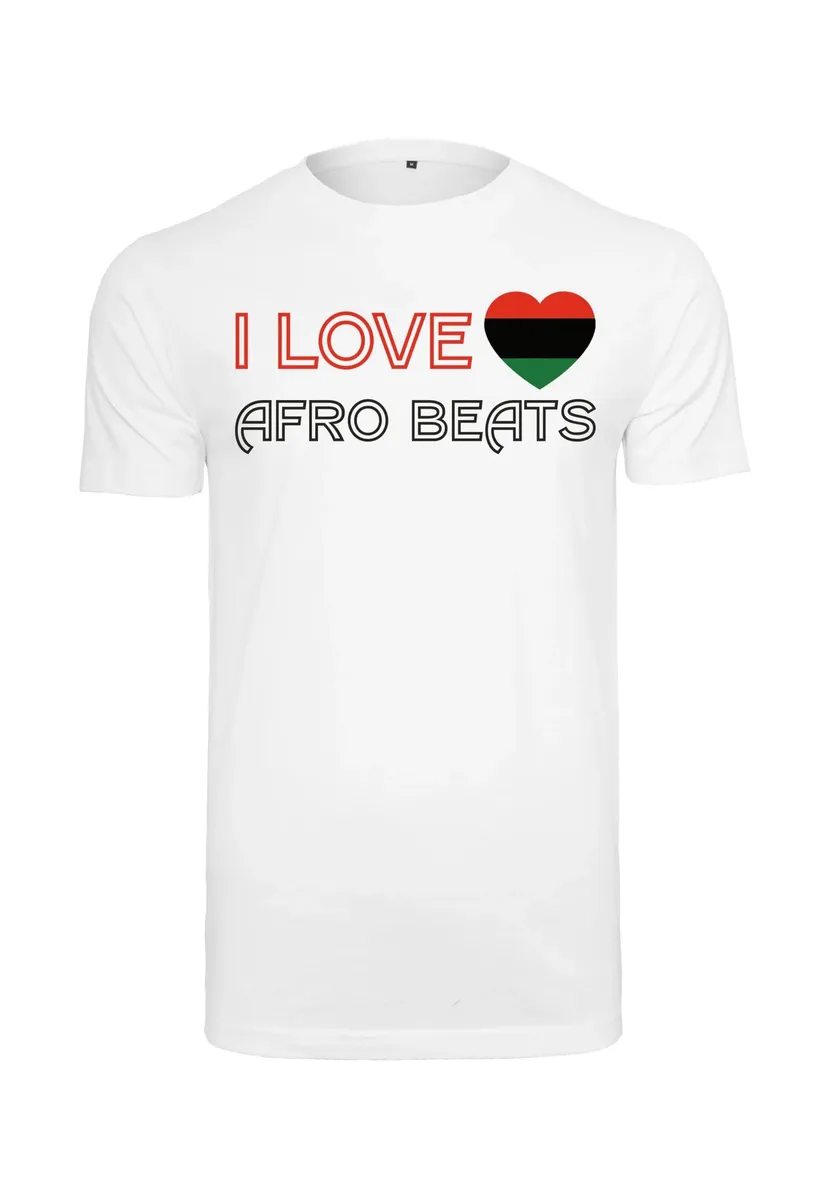 

Рубашка с короткими рукавами Mister Tee "Мужская футболка I Love African Beats Tee" Mistertee, белый