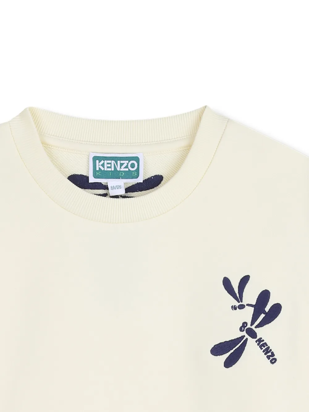 Толстовка с логотипом Kenzo Kids, бежевый — фото 3
