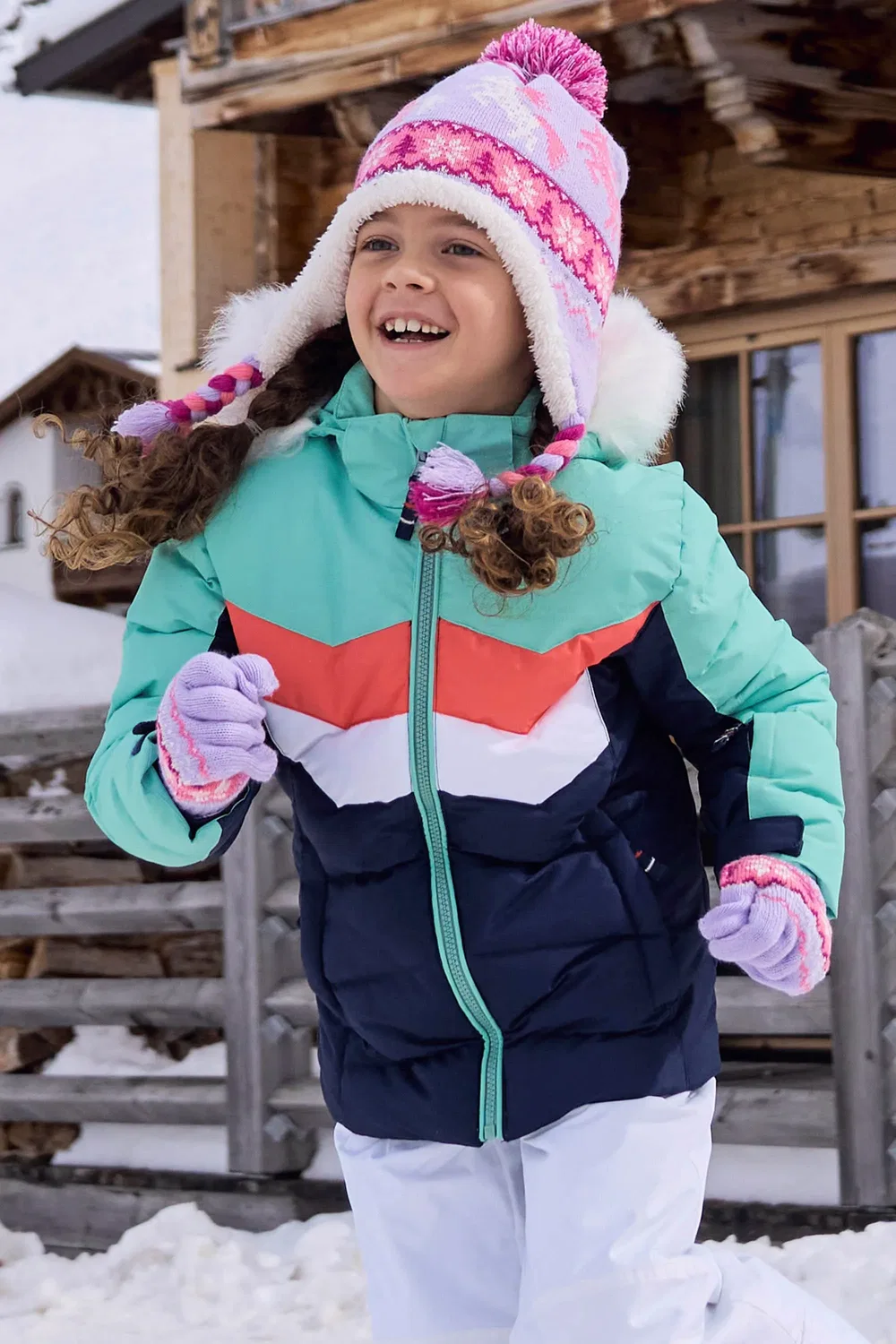 Детская горнолыжная куртка Arctic Mountain Warehouse, бирюзовый