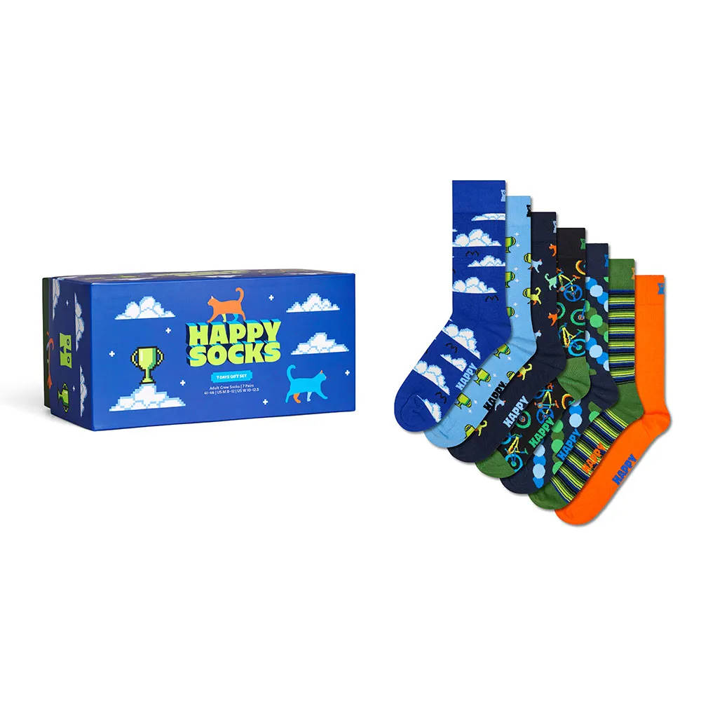 

Носки Happy Seven days gift set crew 7 pairs, мультиколор