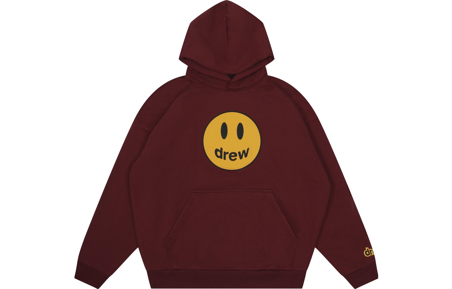 

Толстовка мужская Smiley Collection бордового цвета Drew House, цвет Burgundy