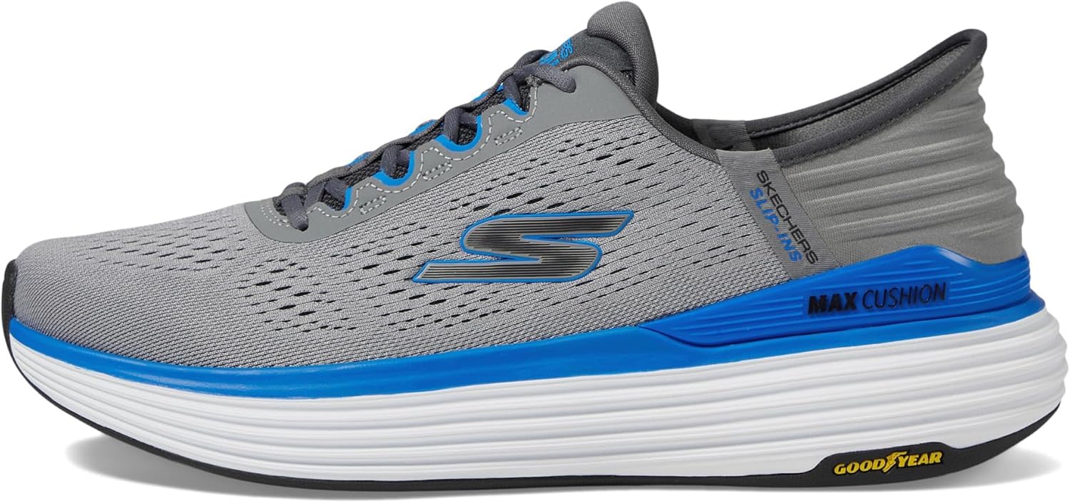 Мужские кроссовки Skechers Skechers Hands Free Slip-ins с максимальной амортизацией и линейной поддержкой, голубой — фото 4