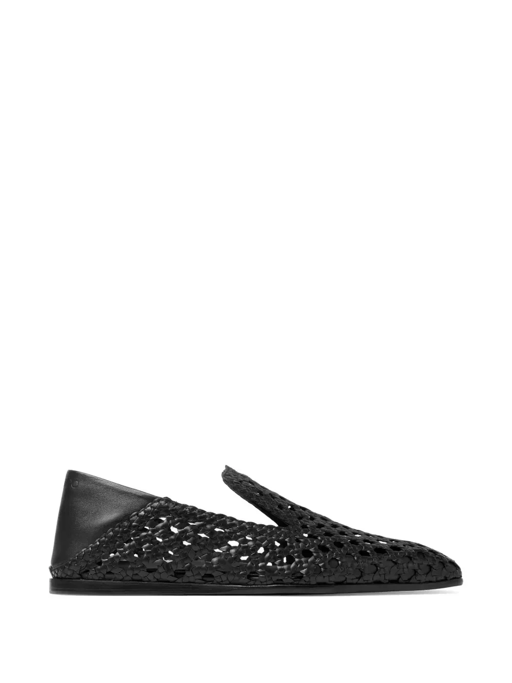 Лоферы Eliot из плетеной кожи JIMMY CHOO, черный