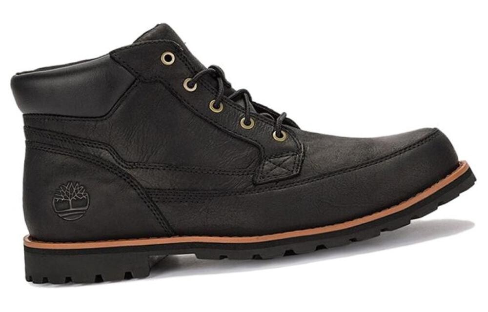 Мужские уличные ботинки Timberland из кожи, черный — фото 4