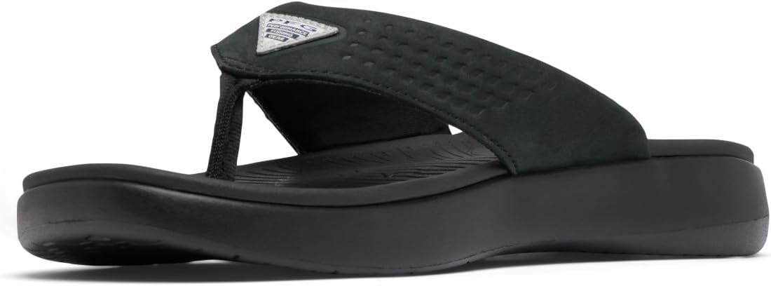 Columbia Мужские сандалии PFG Boatside Flip Lea, Black/Black — фото 4